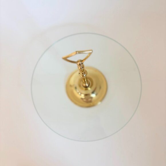 Vintage Brass & Glass Cake Stand, Cupcake Stand, Cookie Display - Picture 4 of 5